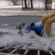 Illustration for article titled Heres What It Looks Like When You Jump On A Frozen Trampoline